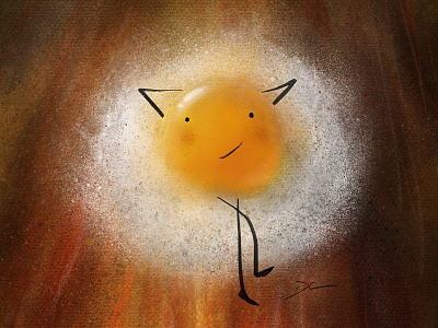 Sunny-Side Up bacon digital digital art digital illustration egg ipadproart procreate procreate art