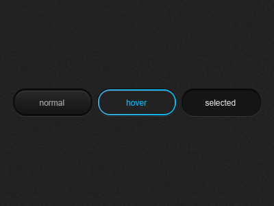 Menu button states button hover menu normal selected states ui