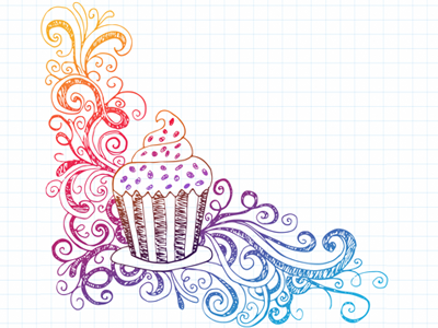 Cupcake doodle cupcake doodle illustration