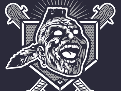 Zombie Chief Nocahoma art atlanta braves design georgia illustration