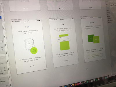 Onboarding for Receipts app ios onboarding
