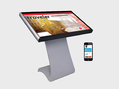 Verizon interactive kiosk product design touchscreen ui ux web