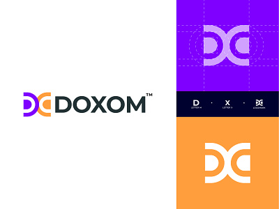 Logo design - DOXAM brand identity branding branding design identitydesign lettermark logo logodesign logotype modern logo symbol