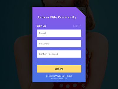 Sign Up Form #dailyUI Day #001