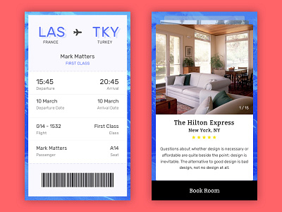 Travel App UI KIT app holiday hotel plane travel ui user interface ux