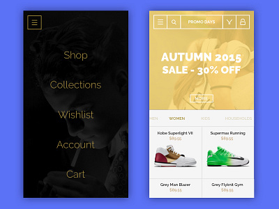 Gold Ecommerce UI KIT app apple buy cart ecommerce shop ui user interface ux