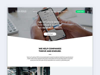 Resilience Partners Website Redesign