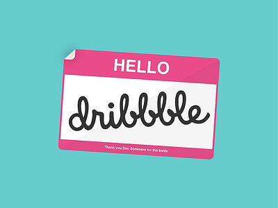 Dribbble First Shot debut first shot hello dribble illustration vector