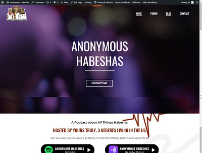 https://anonymoushabeshas.com/ blog forum podcast website website design wordpress wordpress design wordpress theme