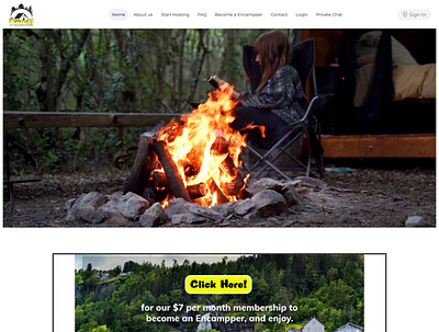 Encampper camping listing listings website website design wordpress wordpress design wordpress theme
