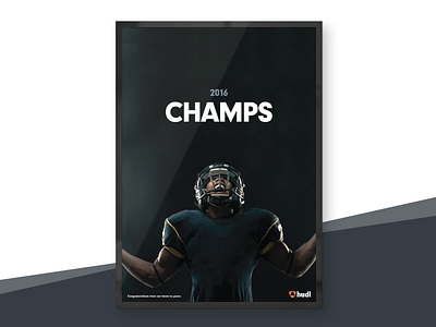 2016 State Championship Poster championship football hudl poster state champs