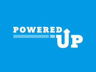 Powered Up Logo . brand lines logo powered thick up