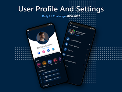 User Profile and settings