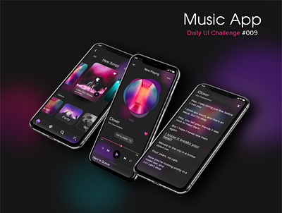 Music App dark theme ux