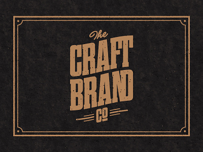 The Craft Brand Co. By Crusoe Design Co. - Jon Brommet On Dribbble