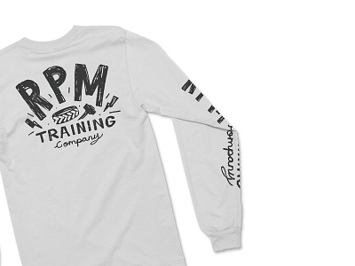 RPM Training Co crossfit exercises fitness hammer long sleeve rpm tee tire tshirt workout