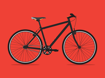 Bicycle bicycle bike black cycle grey hybrid illustration marin neon road vector yellow