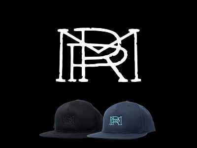 RPM Monogram embroidery graphic design hat logo monogram monogram logo