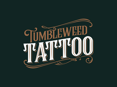 Tumbleweed Tattoo Logo branding design illustration logo logodesign logotype tattoo vector