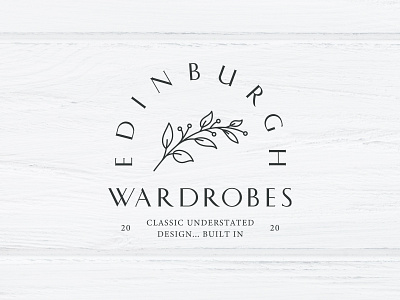 Edinburgh Wardrobes branding flower flowers illustration leaf logo procreate vector