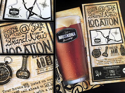 Muskoka Brewery brewery drawn hand drawn hand lettering illustration lettering muskoka typography