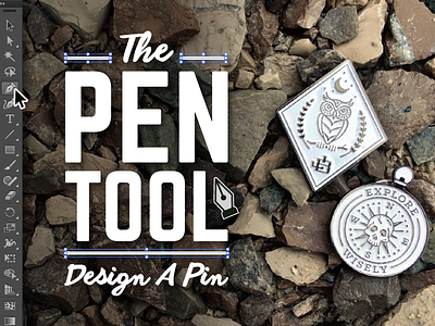 The Pen Tool - A Skillshare Class adobe illustrator design enamel pin pen pen tool pin skillshare soft enamel pin