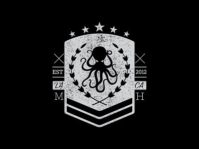 HMNIM Shield badge hi my name is mark octopus shield