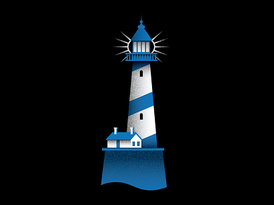 Lighthouse blue lighthouse nautical white