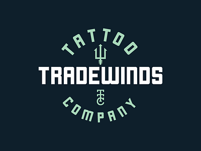 Tradewinds Tattoo Company logo monogram tatto tradewinds trident