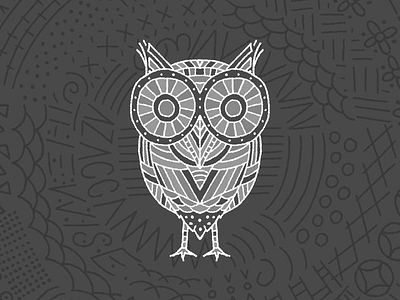 Azacca The Wise brush brushes illustration monoline owl procreate