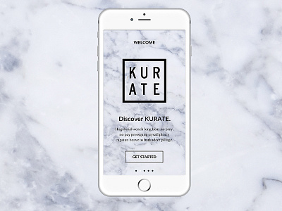 Kurate App art discover ios kurate montreal ui ux