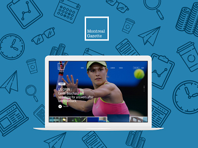 Montreal Gazette Re-Design gazette montreal news newspaper photoshop sketch ui ux young