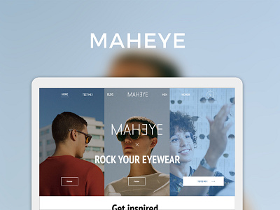 MAHEYE ecommerce marketplace responsive sketch web
