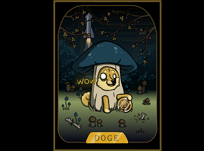 Wow Much Shroom cards cards ui collectibles collection crypto cryptocurrency doge dogecoin elonmusk fungi meme mushrooms nft nftart rocket shroom space spacex tesla wow