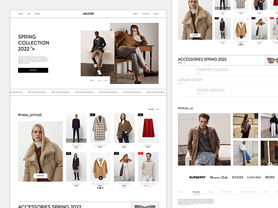 E-commerce Fashion Store clothes desktop e commerce fashion interface shop store style web