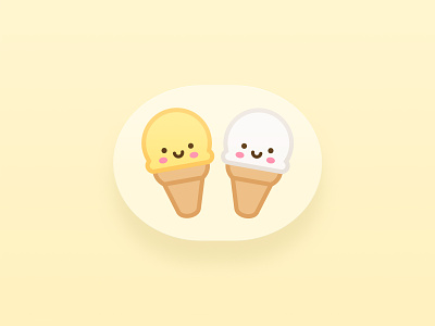 Adorable Ice Cream Icon app icon imessage sticker stickerpack