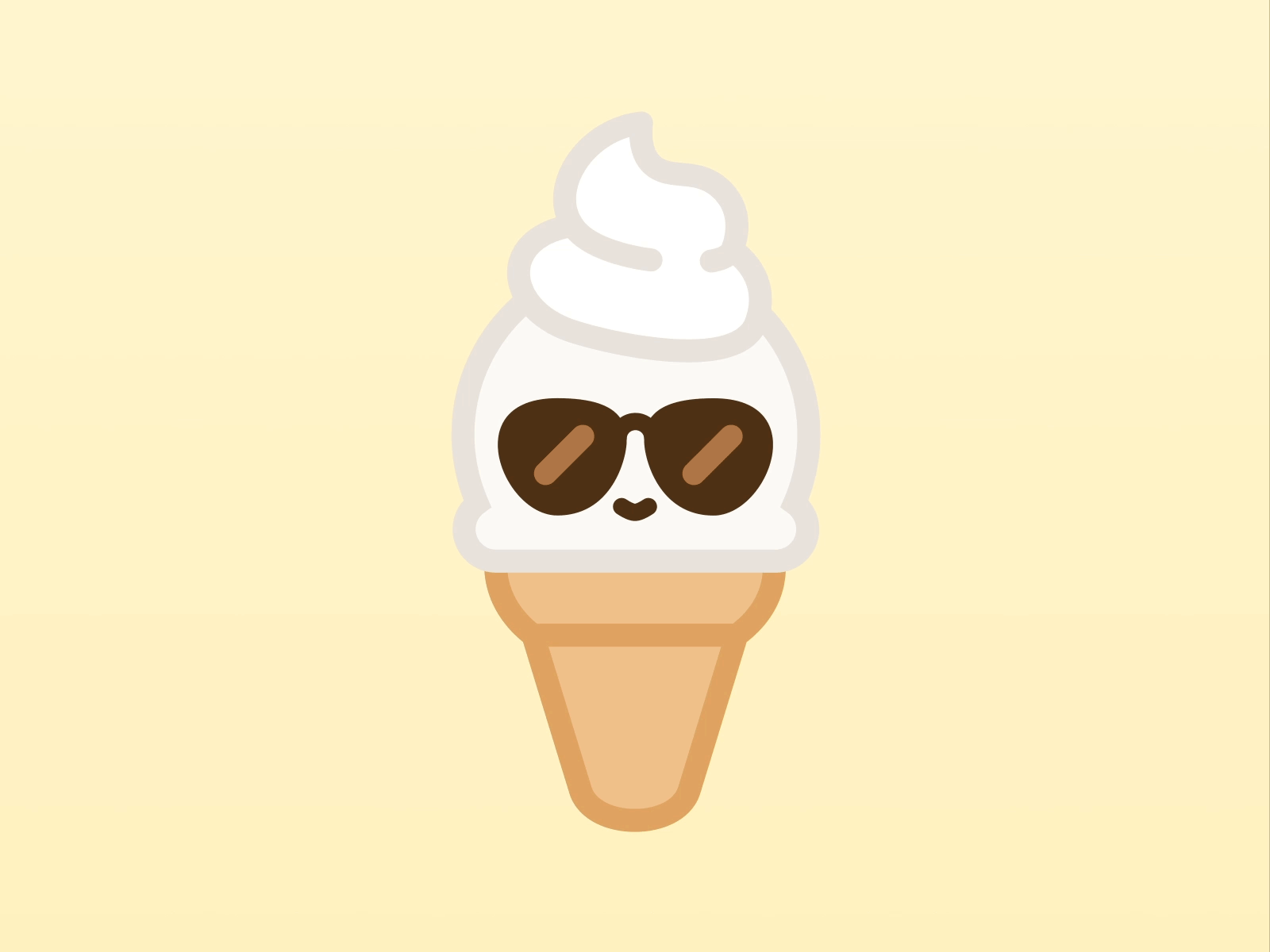Ice Cream Weather animation cute gif ice cream imessage sticker summer sun