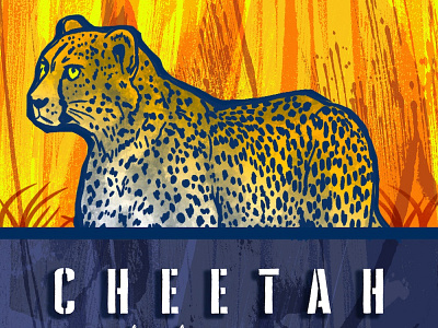 Cheetah (Acinonix Jubatus) ad agency adobe photoshop animal branding design graphic illustration typogaphy wildlife art