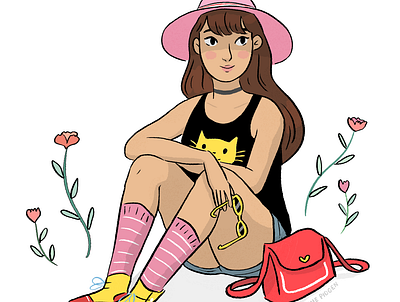 Summer art character design comic comics drawing illustration
