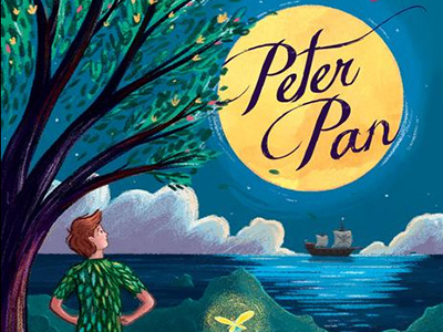 Peter Pan Book Cover book cover illustration peter pan