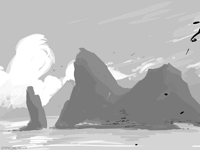 Early Stage Landscape Illustration