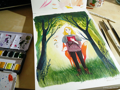 Watercolour Work In Progress art illustration painting watercolour