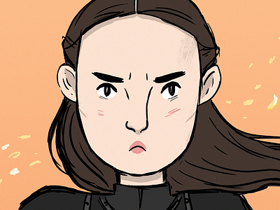 Lyanna Mormont from Game Of Thrones character design comics comicsart drawing fan art game of thrones got illustration illustration art lyanna mormont