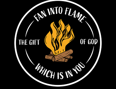 Fan into Flame the Gift of God branding christ christianity flame graphic design illustration pen and paper spiritual