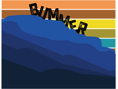 Bummer (Boone Summer; Grandfather Mtn) design fun graphic design illustration mountain