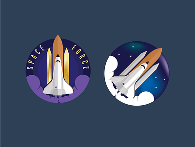 Rocketship vector deep colors gradients graphic design rocketship space stars vector