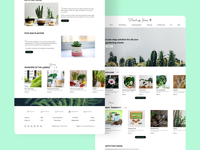 Planting Ideas - Homepage Design