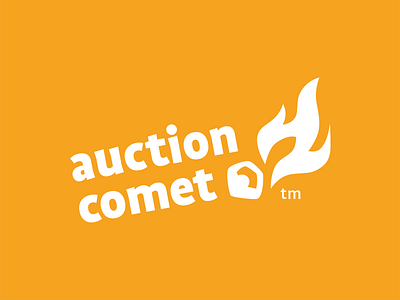 Auction Comet branding logo print