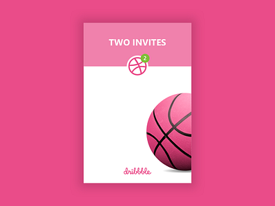 Two Dribbble Giveaways dribbble giveaway invite one two