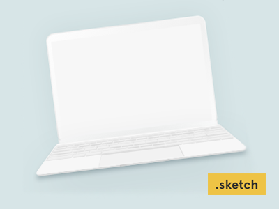 Freebie: the new MacBook minimalist mockup clean free freebie macbook minimalist mockup new sketch
